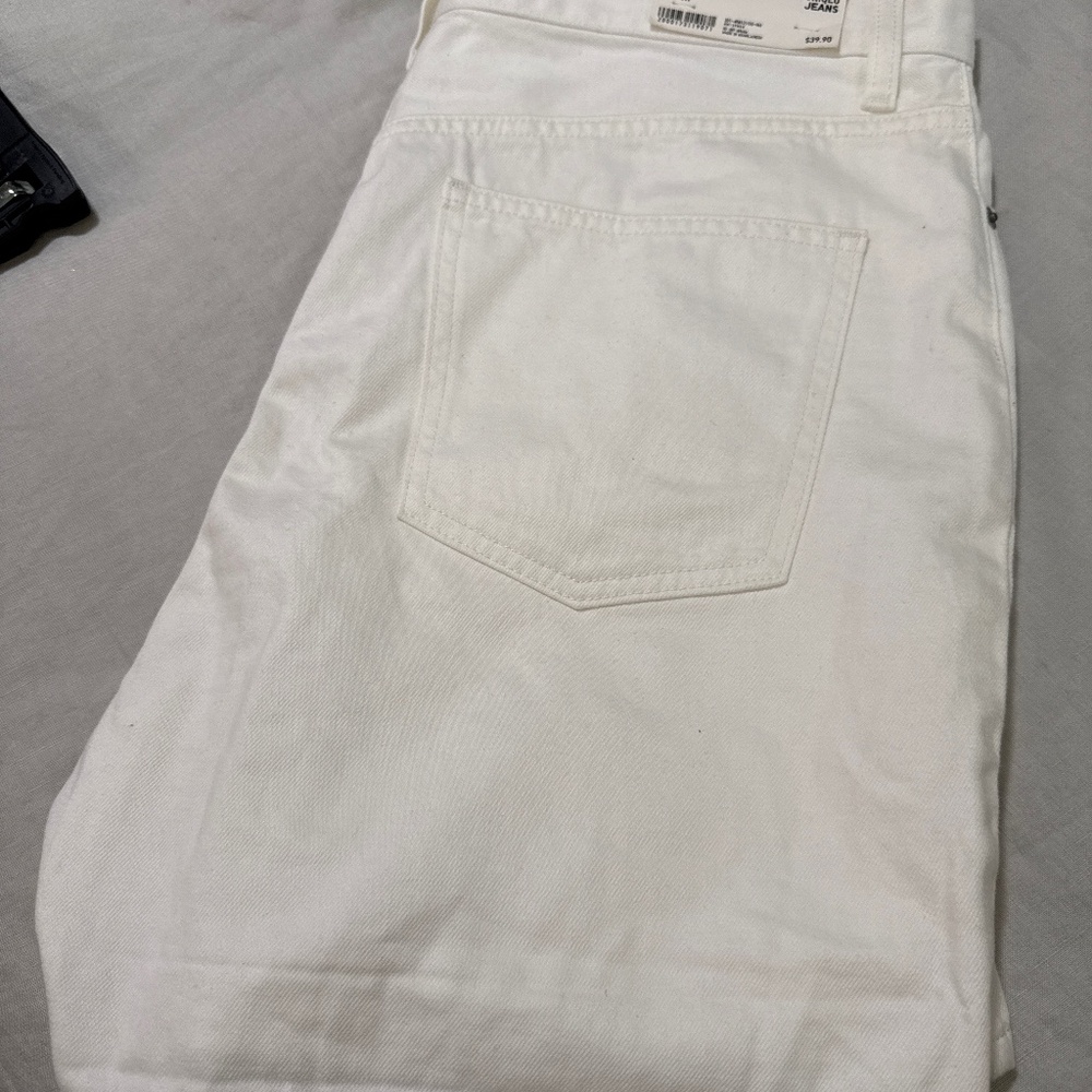 New with tag white jean shirt